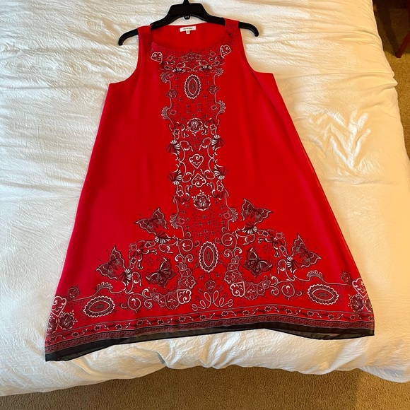 Max Studio A-line Red Sleeveless Dress - Picture 4 of 5